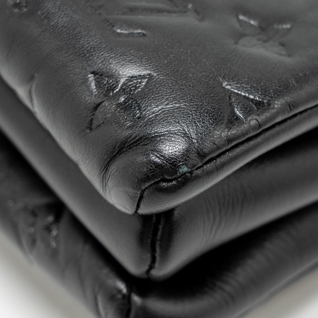 LOUIS VUITTON COUSSIN PM LAMBSKIN BLACK GHW