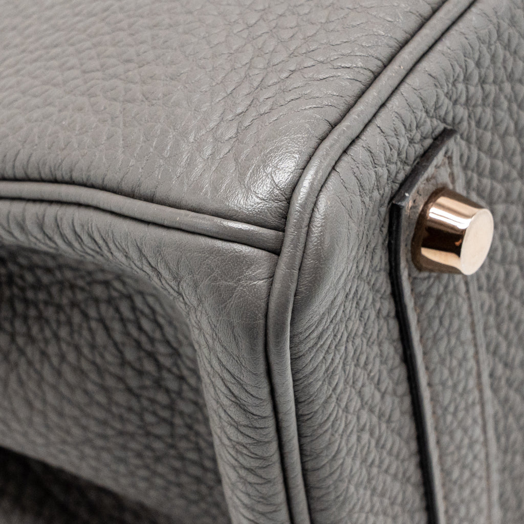 Hermes Birkin 25 Togo Gris Etain RGHW