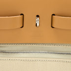 HERMES HERBAG ZIP 31 BAG CANVAS BRETON/NATURAL SABLE/NATA SHW