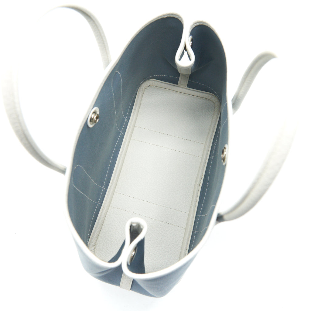 HERMES GARDEN PARTY 30 WHITE/BLUE JEAN SHW