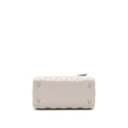 DIOR LADY DIOR MEDIUM LAMBSKIN GREY SHW WITH AN EXTRA TWILLY