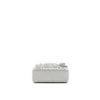 DIOR MINI LADY DIOR SATIN CRYSTAL CANNAGE GREY SHW