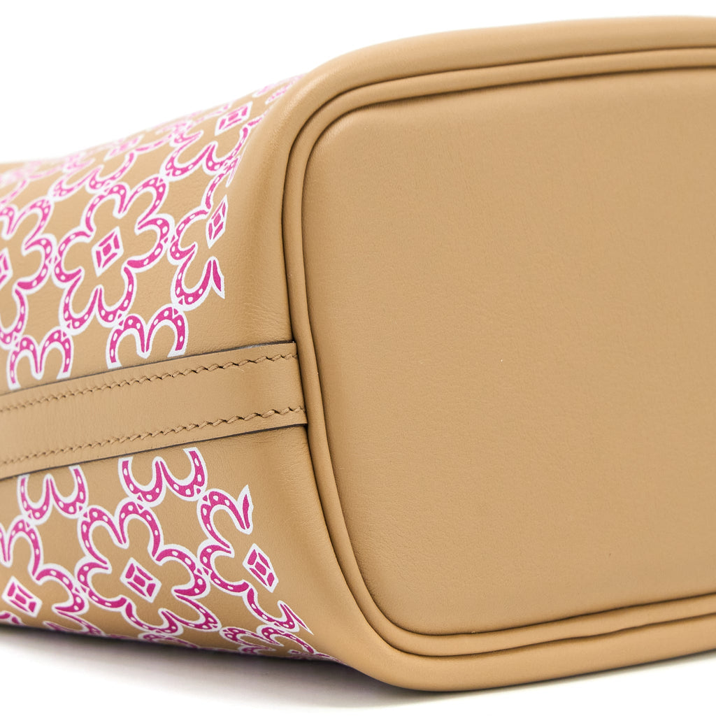 Hermes Micro Lucky Daisy Picotin 14 Swift Chai/Rose/Blanc SHW