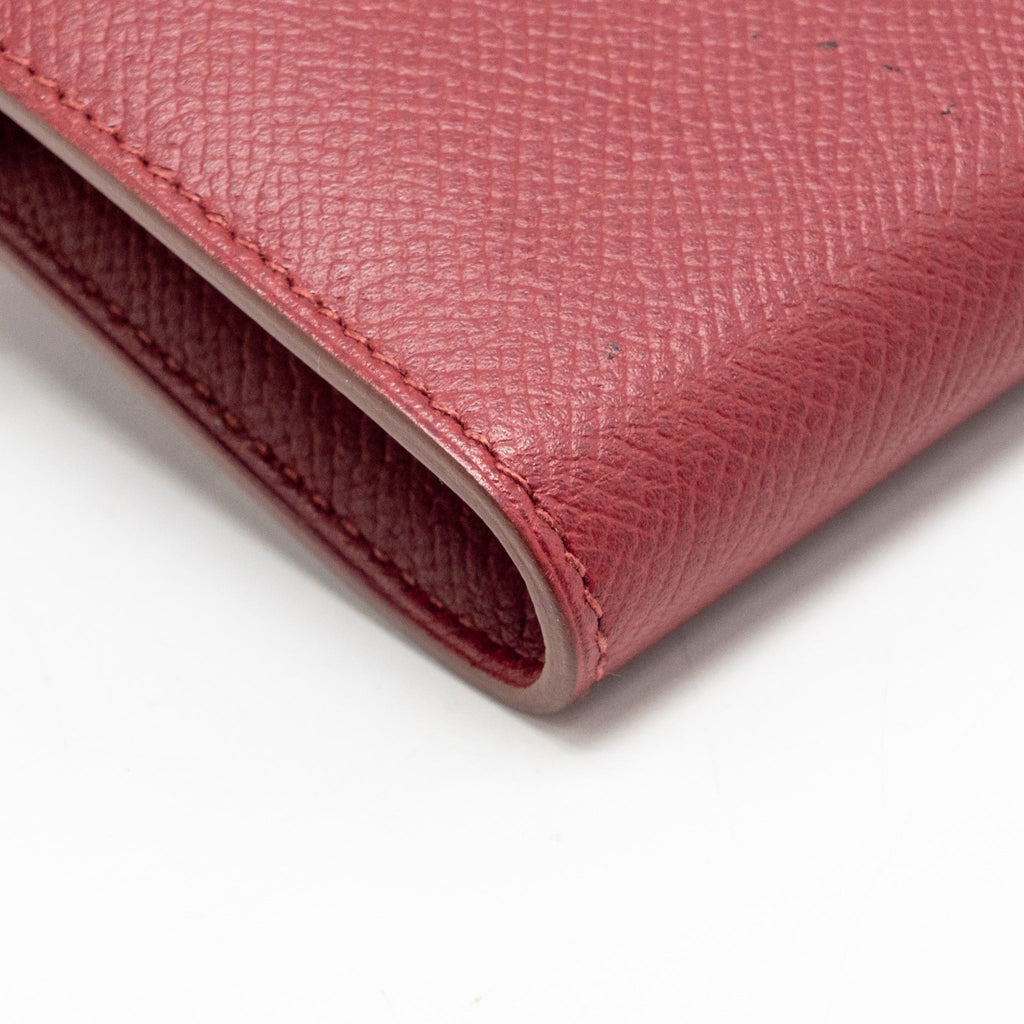 Hermes Kelly Long Wallet Epsom Rubis SHW