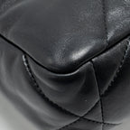 CHANEL SMALL 19BAG LAMBSKIN BLACK MULTICOLOUR HARDWARE