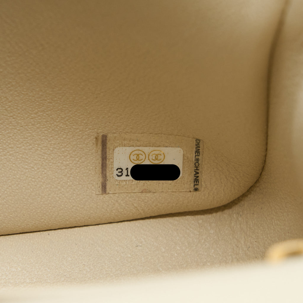 CHANEL TOP HANDLE MINI RECTANGULAR GRAINED CALFSKIN LIGHT BEIGE BRUSHED GHW