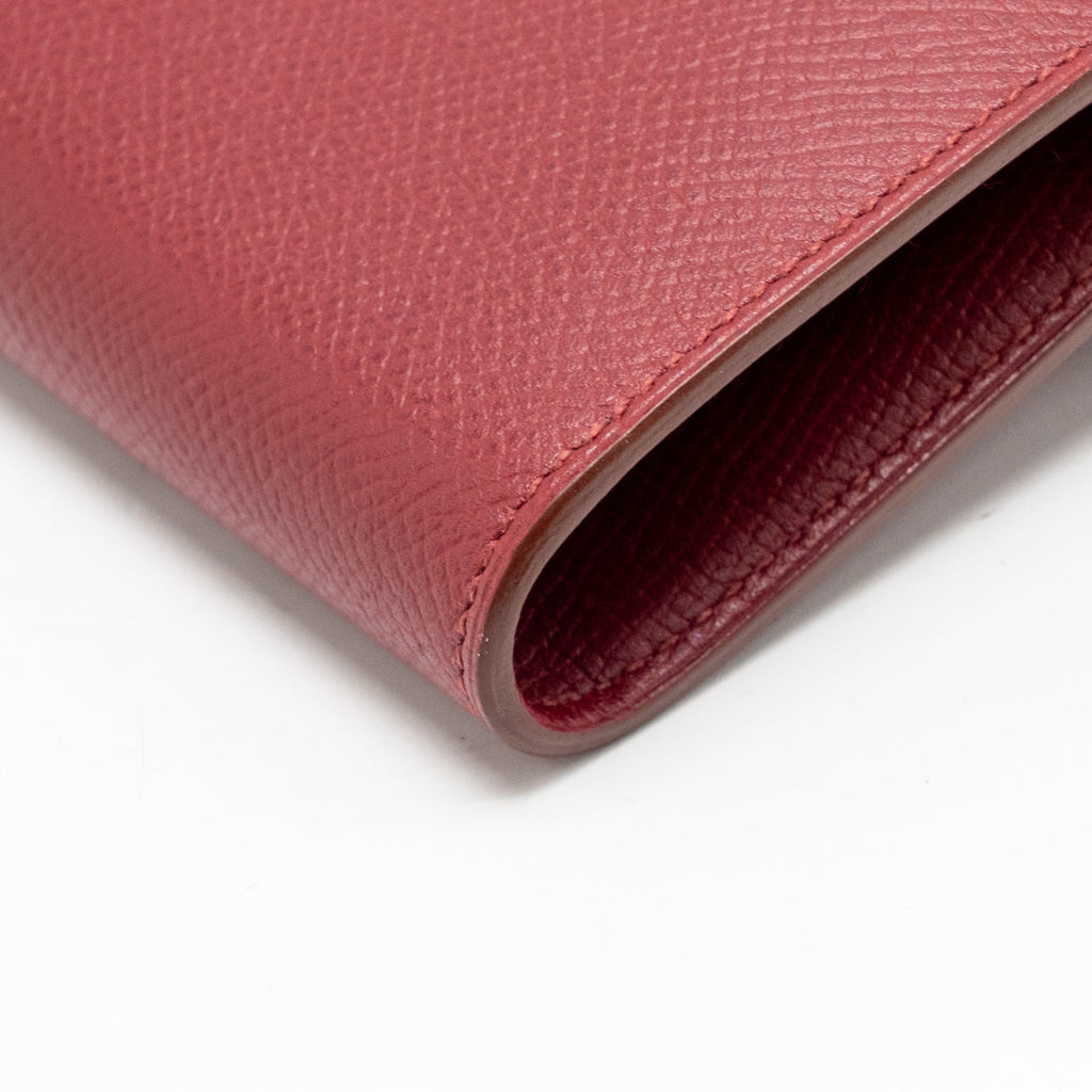 Hermes Kelly Long Wallet Epsom Rubis SHW