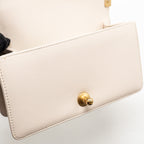 CHANEL SMALL BOY BAG LAMBSKIN CREAM WHITE GHW