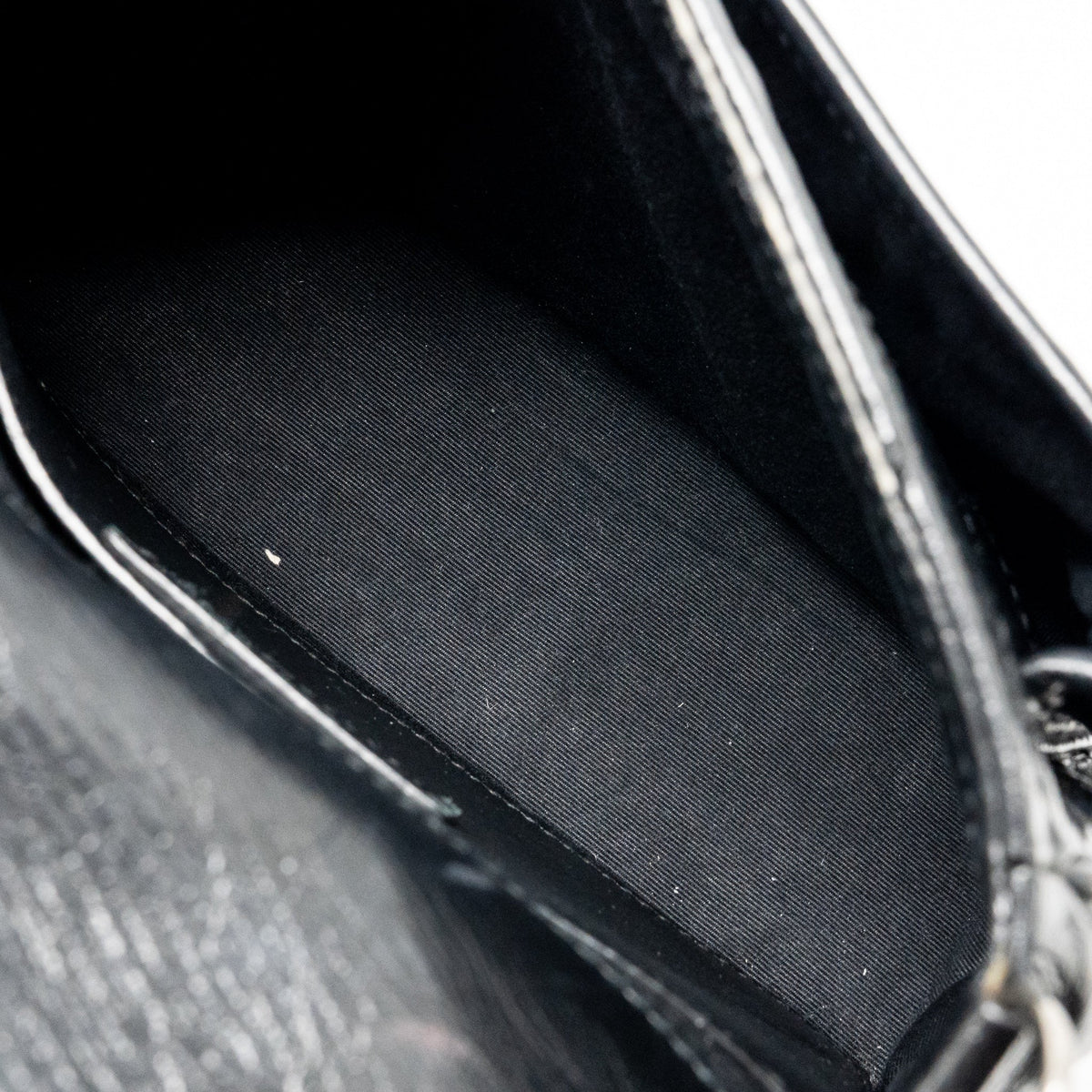 Saint Laurent/YSL Niki Baby Flap Bag Vintage Calfskin Black Ruthenium Hardware