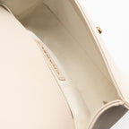 CHANEL SMALL BOY BAG LAMBSKIN CREAM WHITE GHW