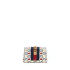 GUCCI MINI SYLVIE CROSSBODY BAG WHITE/MULTICOLOUR GHW