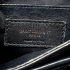 Saint Laurent/YSL Niki Baby Flap Bag Vintage Calfskin Black Ruthenium Hardware