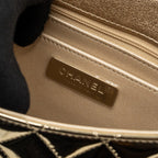 CHANEL 24C BACKPACK WITH STAR PATENT GOLD LGHW (MICROCHIP)