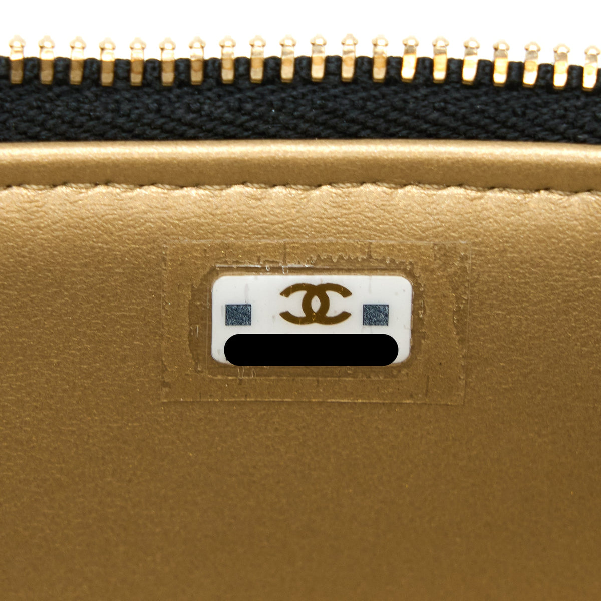 CHANEL PEARL CRUSH LONG VANITY CASE LAMBSKIN BLACK GHW (MICROCHIP)