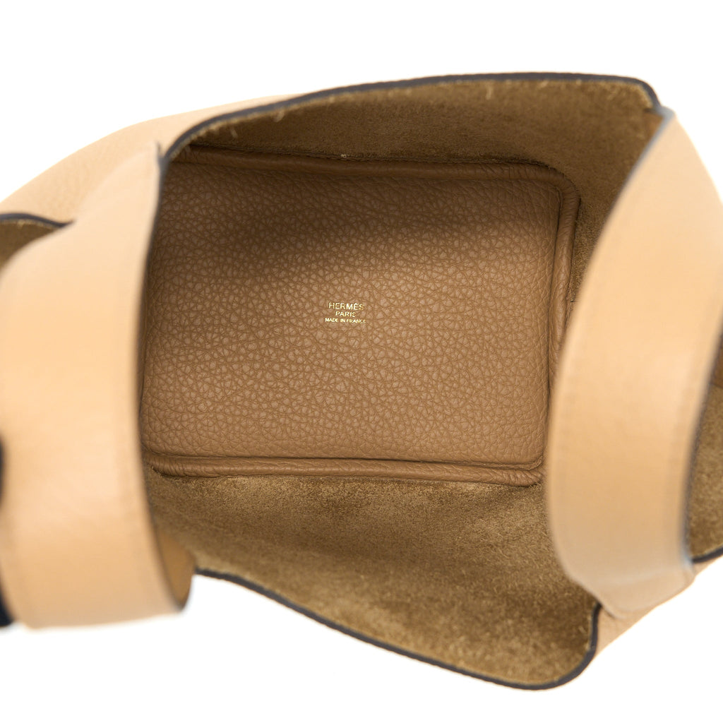 Hermes Picotin 18 Lock Bag Clemence 0M Chai GHW