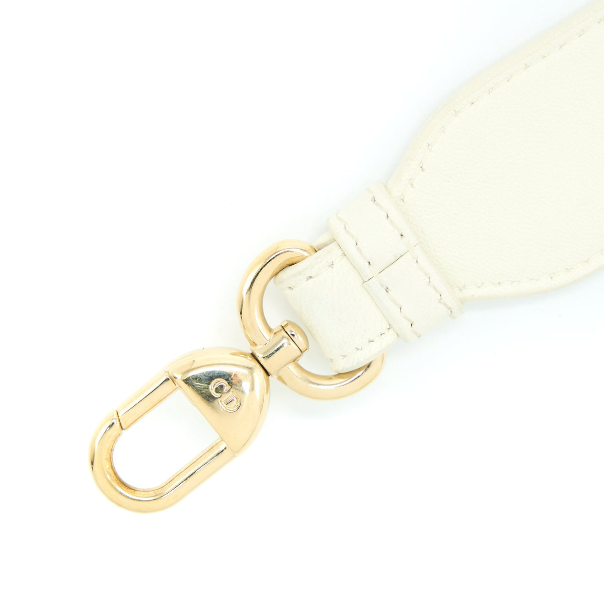 DIOR SMALL LADY DIOR LAMBSKIN WHITE LGHW
