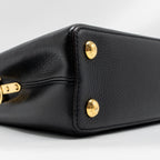 LOUIS VUITTON CAPUCINES BB CALFSKIN BLACK GHW