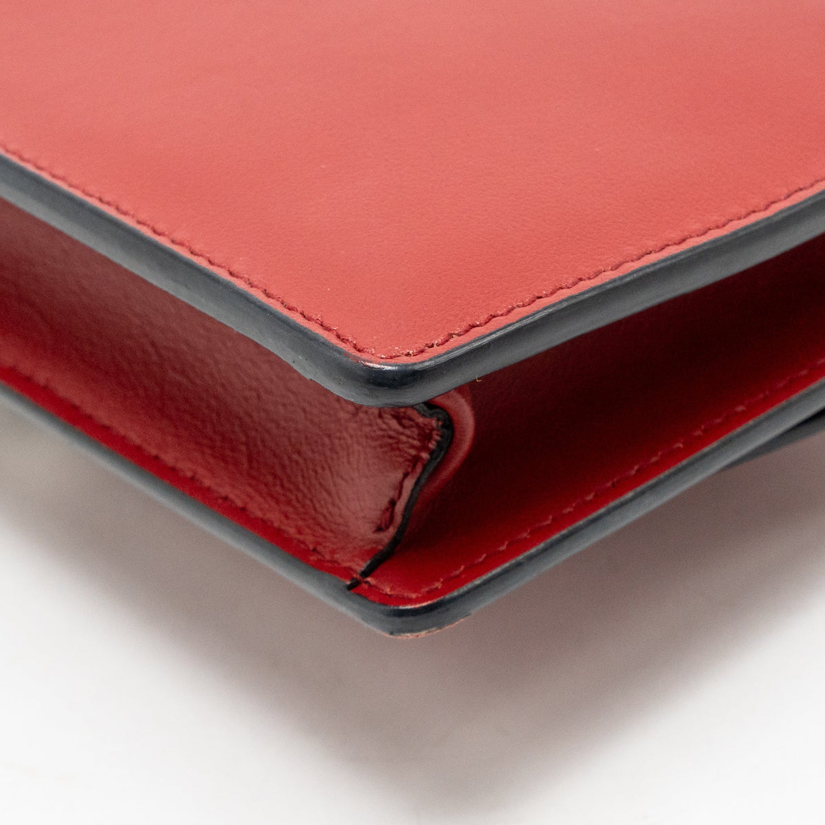 Prada Elektra Wallet on Chain Calfskin Red/Black SHW