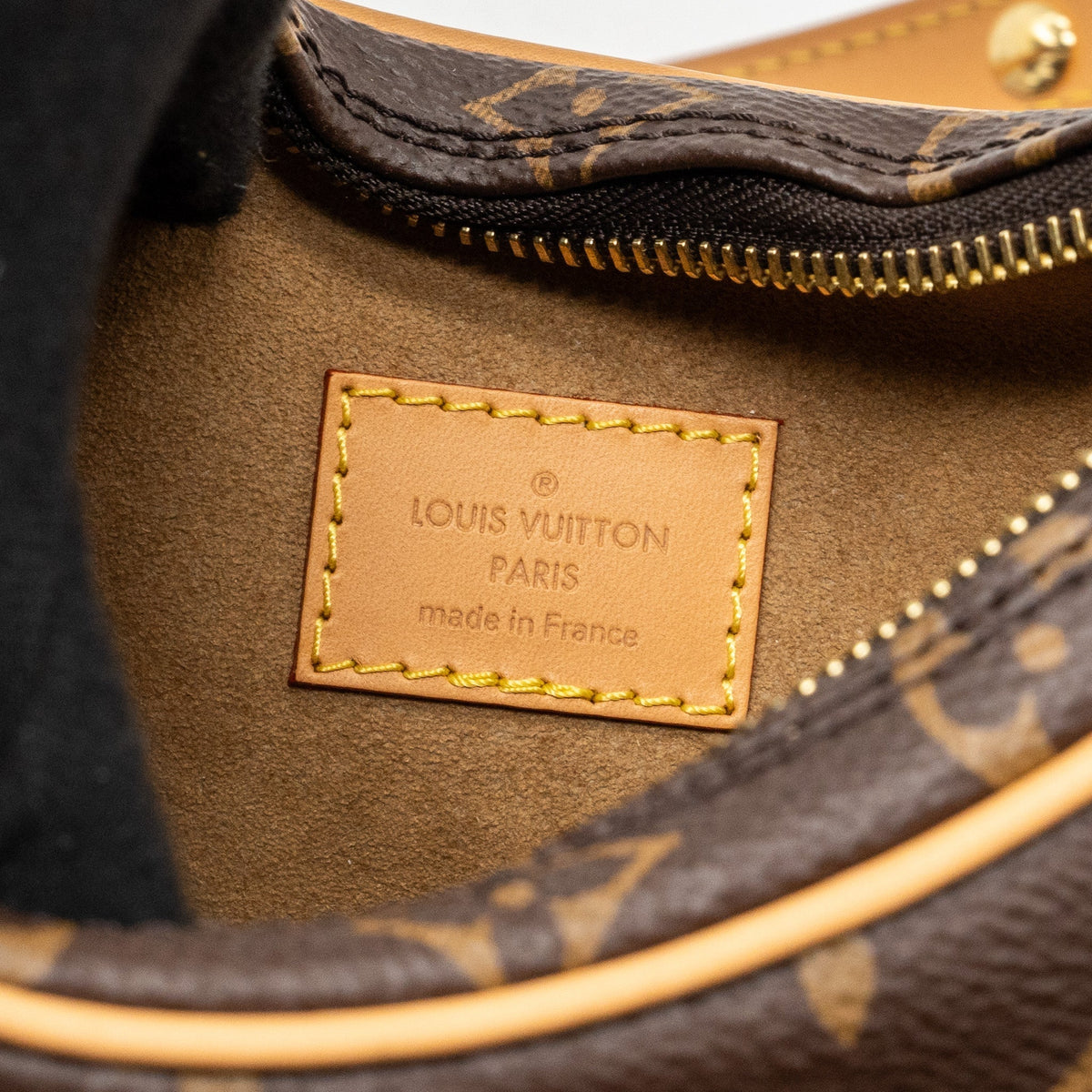 LOUIS VUITTON HALF-MOON LOOP BAGUETTE MONOGRAM CANVAS GHW