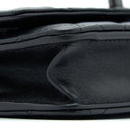 CHANEL TRENDY CC WALLET ON CHAIN LAMBSKIN SO BLACK WITH BLACK HARDWARE (MICROCHIP)