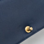 CHANEL MEDIUM BOY BAG LAMBSKIN BLUE GHW