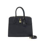 LOUIS VUITTON CITY STEAMER MM BLACK WITH AUTRES CUIRS LEATHER