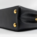 LOUIS VUITTON CAPUCINES BB CALFSKIN BLACK GHW