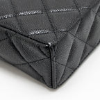 Chanel slim vanity with chain caviar black LGHW (microchip)