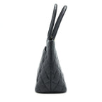 CHANEL VINTAGE MEDALLION TOTE BAG CAVIAR BLACK GHW