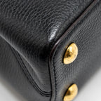 LOUIS VUITTON CAPUCINES BB CALFSKIN BLACK GHW