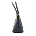 CHANEL VINTAGE MEDALLION TOTE BAG CAVIAR BLACK GHW