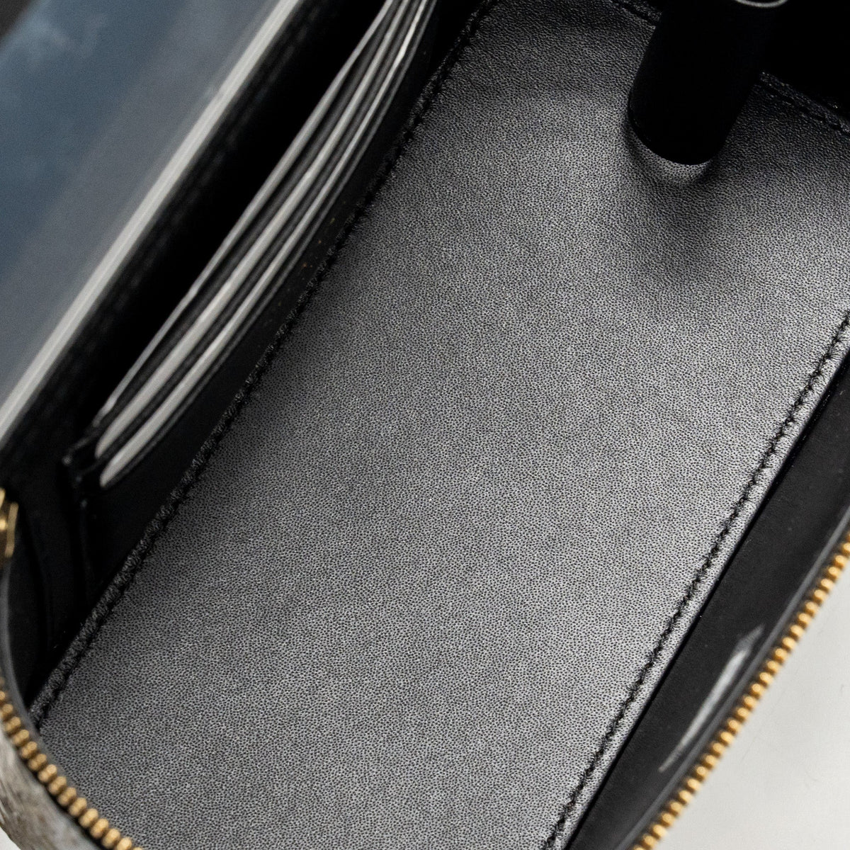 Chanel Top Handle Long Vanity Crocodile Embossed Calfskin Black GHW (Microchip)