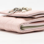 Dior Lady Dior Glycine Wallet Cannage Lambskin Pink Fairytale/Latte SHW