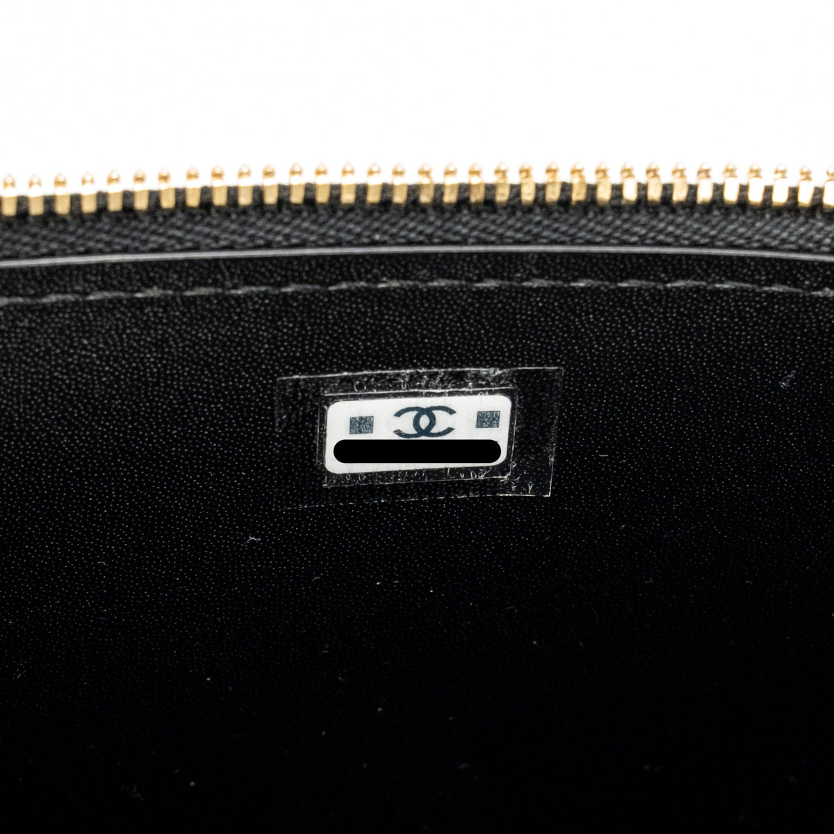 Chanel Top Handle Long Vanity Crocodile Embossed Calfskin Black GHW (Microchip)