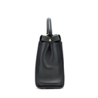 FENDI MEDIUM PEEKABOO BLACK CALFSKIN WITH BLACK/GHW
