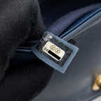 CHANEL MEDIUM BOY BAG LAMBSKIN BLUE GHW