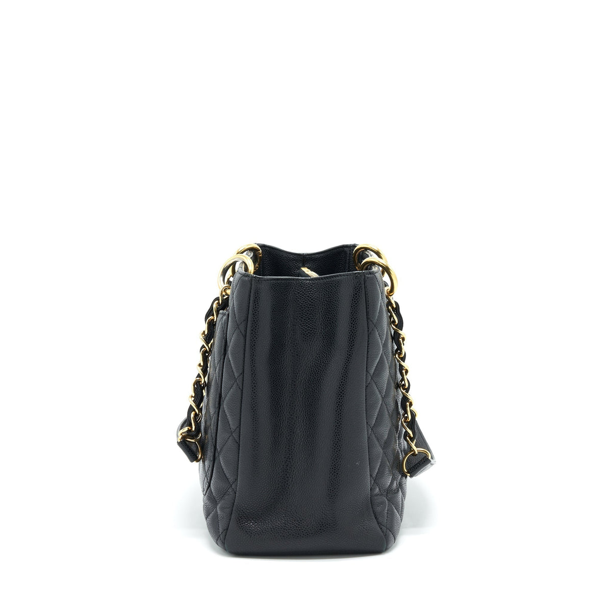 CHANEL GRAND SHOPPING TOTE CAVIAR BLACK GHW SERIAL 17