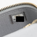 CHANEL TOP HANDLE MINI VANITY WITH CHAIN LIGHT GREY GHW