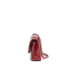 CHANEL MEDIUM CLASSIC DOUBLE FLAP BAG CAVIAR RED SHW