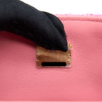 CHANEL MINI RECTANGULAR FLAP BAG TWEED PINK LGHW (MICROCHIP)