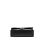 CHANEL SMALL CLASSIC DOUBLE FLAP BAG CAVIAR BLACK GHW (MICROCHIP)