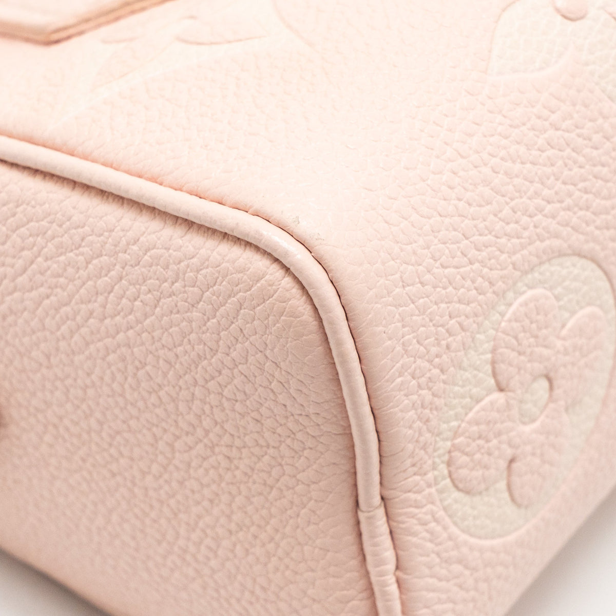 Louis Vuitton Nano Speedy MONOGRAM EMPREINTE LEATHER Rose/Quartz GHW
