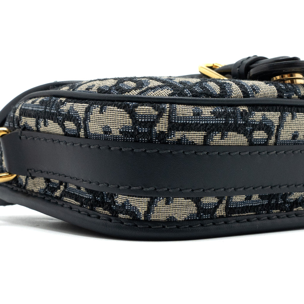 DIOR SMALL DIOR BOBBY BAG OBLIQUE JACQUARD BLUE/MULTICOLOUR GHW