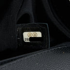 CHANEL MEDIUM BOY BAG CAVIAR BLACK BRUSHED GHW