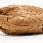 BOTTEGA VENETA MINI JODIE Intrecciato Leather Caramel GHW