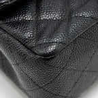 CHANEL MINI RECTANGULAR FLAP BAG CAVIAR BLACK SHW