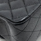 CHANEL MEDIUM CLASSIC DOUBLE FLAP BAG CAVIAR BLACK SHW