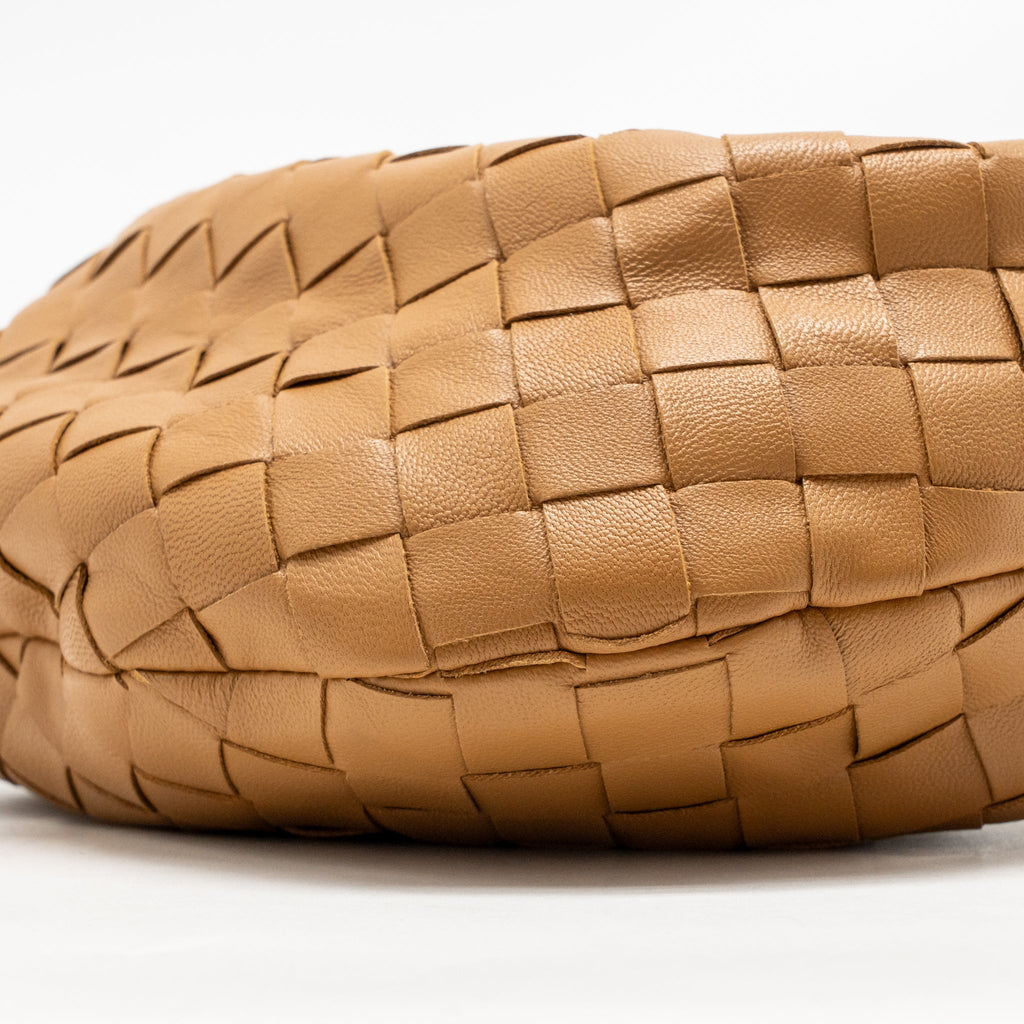 BOTTEGA VENETA MINI JODIE Intrecciato Leather Caramel GHW