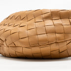 BOTTEGA VENETA MINI JODIE Intrecciato Leather Caramel GHW