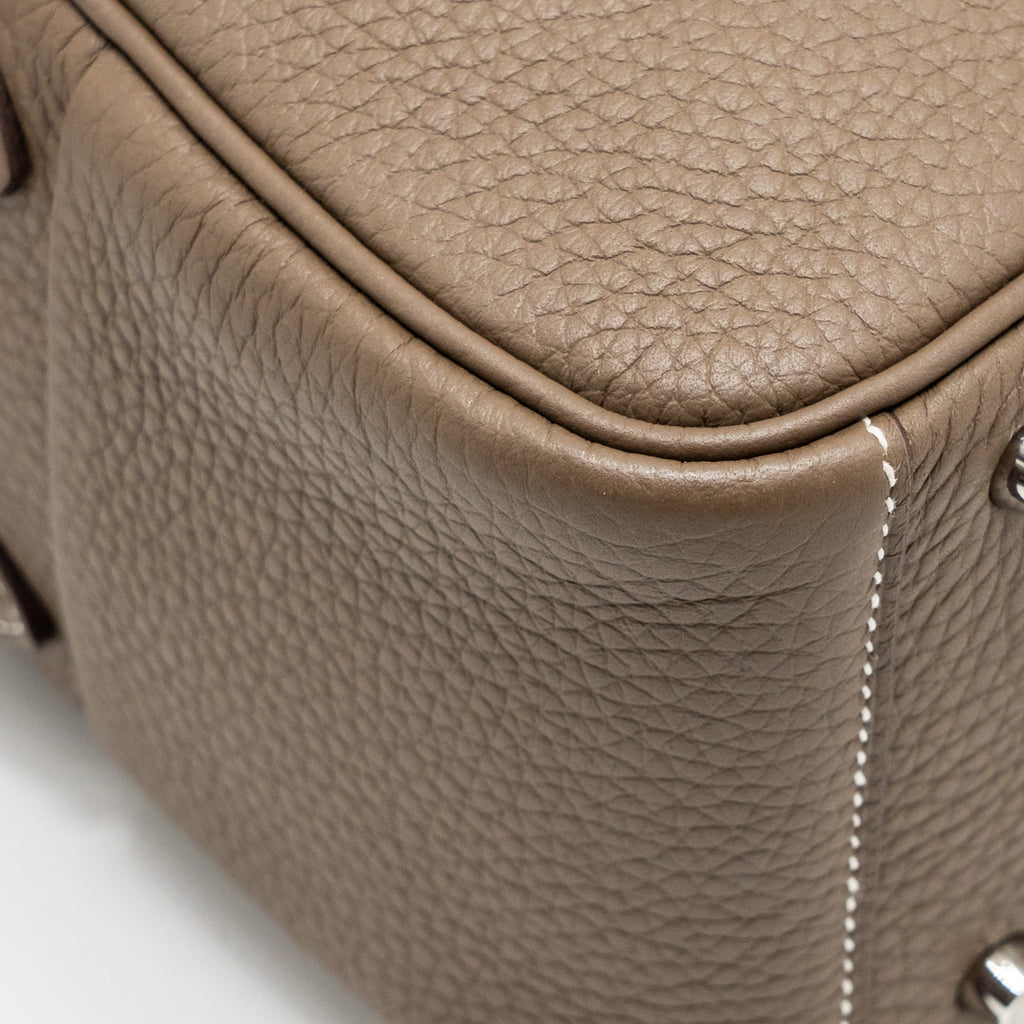 Hermes mini lindy clemence etoupe shw